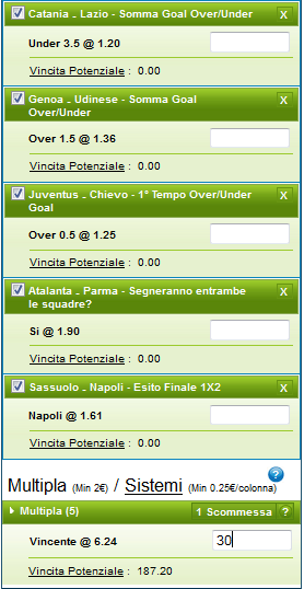 scommessa serie a