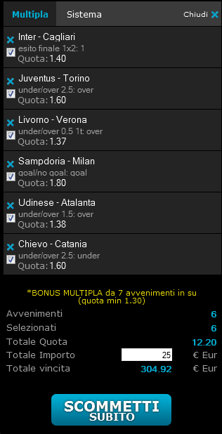 scommessa serie a