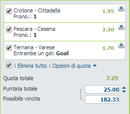 scommesse di sabato pronte