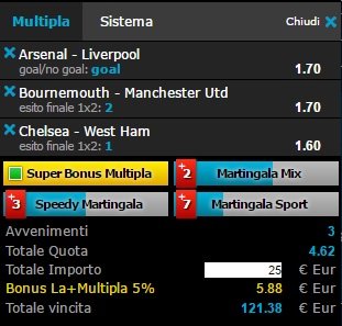 scommesse pronte Premier League 2016-08-13