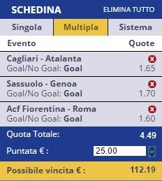 scommesse pronte Serie a 2016-09-18