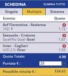 scommesse pronte Serie a 2016-10-16