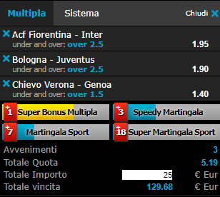scommesse pronte Serie a 2019-02-24