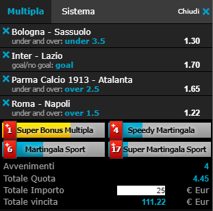 scommesse pronte Serie a 2019-03-31