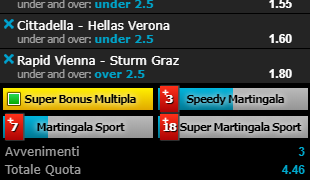 Scommesse vincenti 30-05-19