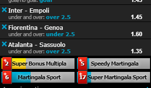 Scommesse vincenti 26-05-19