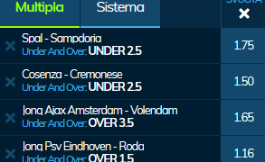 Scommesse vincenti 04-11-19