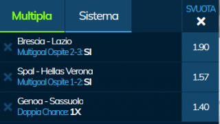 Scommesse vincenti 05-01-20