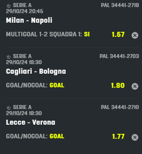 scommesse pronte Serie a 2024-10-30