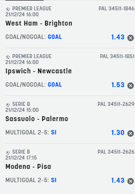 scommesse pronte di oggi 2024-12-21