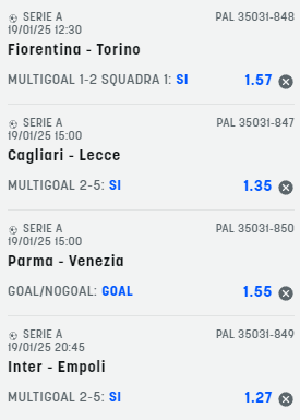 scommesse pronte Serie a 2025-01-18