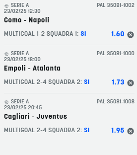 scommesse pronte Serie a 2025-02-22